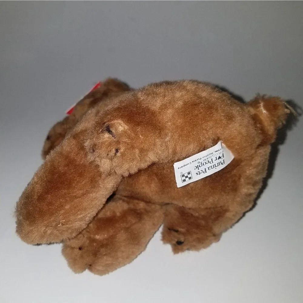 2 VTG 1996 Purina Pets For People Brown Puppy Dog Plush Lot 6